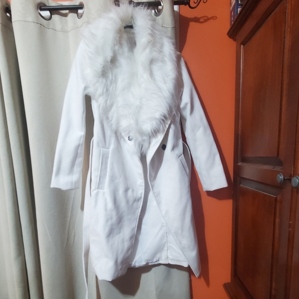 White dress coat